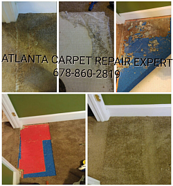 Doorway carpet repair