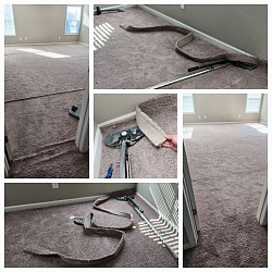 Carpet power stretching is the affordable option.